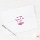 Sweet 16 Party gepersonaliseerd dank u Sticker (Envelop)