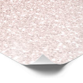 Sweet 16 Party Pink Glitter Welcome Sign Poster (Coin)