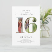 Sweet 16 Photo Invitation Anniversaire (Debout devant)