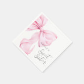 Sweet 16 Pink Bow Papier servet (Hoek)