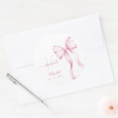 Sweet 16 Pink Bow Stickers (Enveloppe)