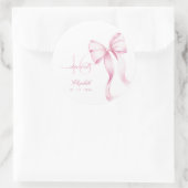 Sweet 16 Pink Bow Stickers (Sac)