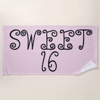 SWEET 16-PINKBEDRIJFShanddoeken Strandlaken