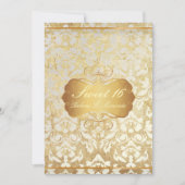  SWEET 16 Princess Pearl Damask Parchment Kaart (Voorkant)