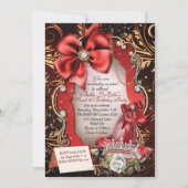 Sweet 16 Quinceanera Party Invitations (Devant)