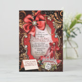 Sweet 16 Quinceanera Party Invitations (Debout devant)