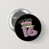 Sweet 16 ronde button 5,7 cm (Voorkant /achterkant)