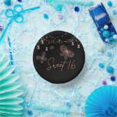Sweet 16 Roos Gold Butterfly Chic Modern Birthday Papieren Kommen (Feest)