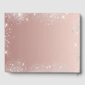 Sweet 16 roos gouden witte jurk verjaardag gastenboek (Achterkant)