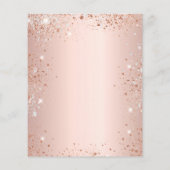 Sweet 16 roos gouden zilveren ballonnen uitnodigin (Achterkant)