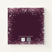 Sweet 16 rose bugundy robe florale livre d'or (Dos)