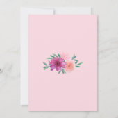 Sweet 16 Rose Floral Invitations Anniversaire (Dos)