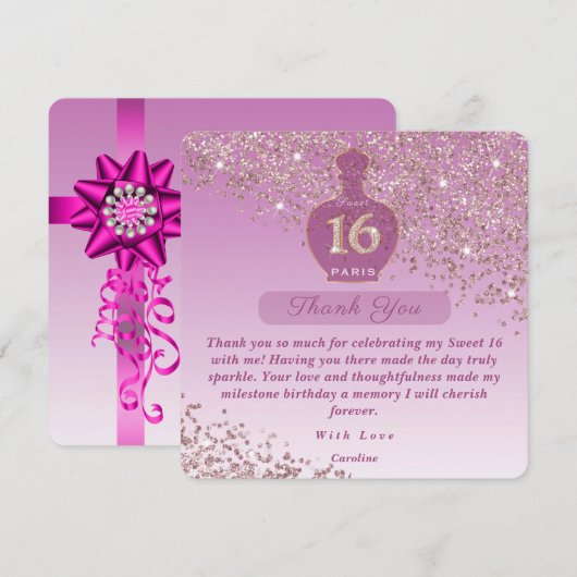 Sweet 16 Rosé Studio de parfums Merci (Devant / Derrière)