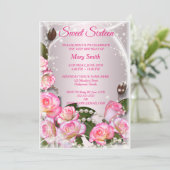 Sweet 16 Roses Roses Rose Élégantes Invitation Ann (Debout devant)
