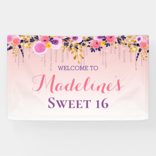 Sweet 16 | Roze vuilnisbak Spandoek (Horizontaal)