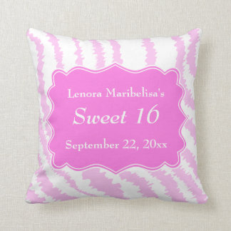 Sweet 16 Roze Zebra Print Pattern Kussen