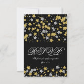 Sweet 16 RSVP Gold Silver Parties scintillant Star (Dos)