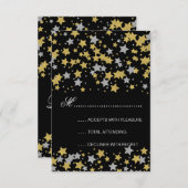 Sweet 16 RSVP Gold Silver Parties scintillant Star (Devant / Derrière)