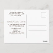 Sweet 16 Rustic Wood Blue Floral String Lights Briefkaart (Achterkant)