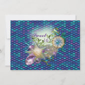 Sweet 16 Sirène sous la mer Invitation Anniversair (Dos)