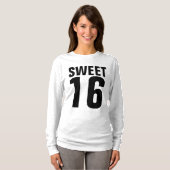 SWEET 16 SIXIÈME FILLES T-SHIRTS D'ANNIVERSAIRE (Devant entier)