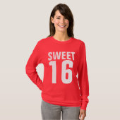 SWEET 16 SIXIÈME T-SHIRTS D'ANNIVERSAIRE (Devant entier)