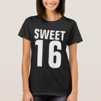 SWEET 16 SIXIÈME T-SHIRTS D'ANNIVERSAIRE