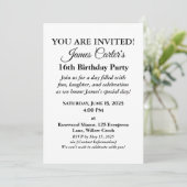 Sweet 16 Splash Bash : Invitation de la fête de pi (Debout devant)