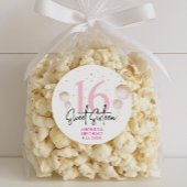 Sweet 16 Stickers Anniversaire pour Faveurs, Cadea