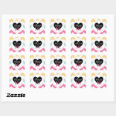 Sweet 16 Stickers : Spring Pastel Chevron Imprimer (Feuille)