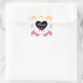 Sweet 16 Stickers : Spring Pastel Chevron Imprimer (Sac)