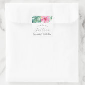 Sweet 16 Stickers Thème d'aquarelle tropicale (Sac)