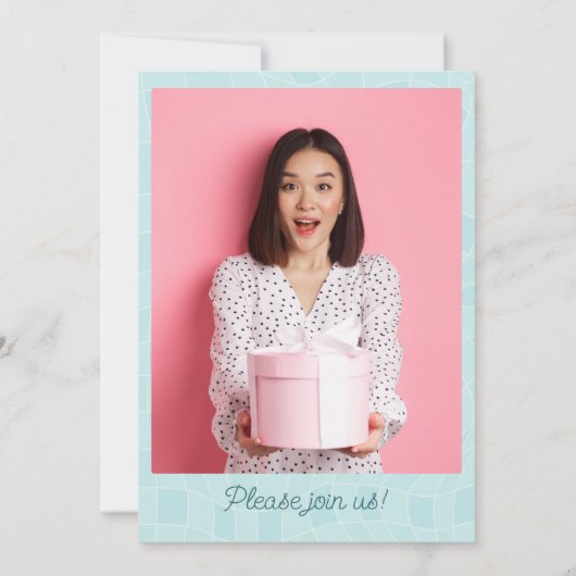 Sweet 16 Summer Pool Party Verjaardag Kaart (Achterkant)