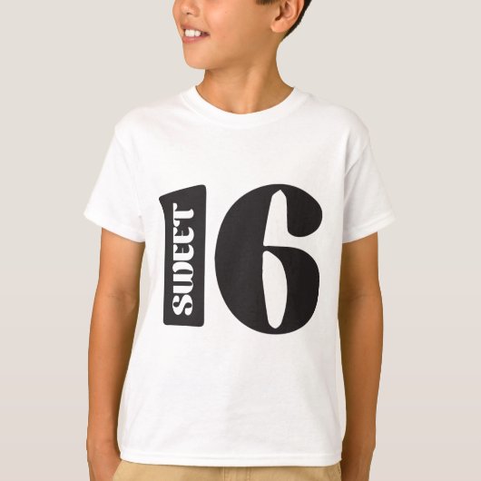 Sweet 16 t-shirt (Voorkant)