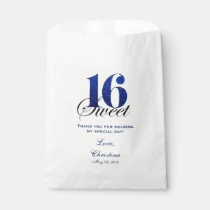 Sweet 16 Thank You Favor Candy Bar Buffet Bedankzakje