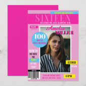 Sweet 16 | Tijdschrift Kaart (Voorkant / Achterkant)