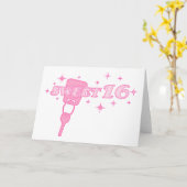 Sweet 16-toets kaart (Gele Bloem)