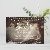 Sweet 16 Tree String Lights Woodland Kaart (Staand voorkant)