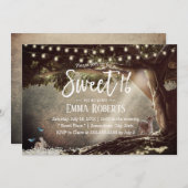 Sweet 16 Tree String Lights Woodland Kaart (Voorkant / Achterkant)