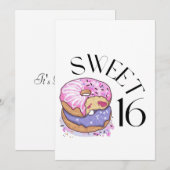 Sweet 16 uitnodiging (Voorkant / Achterkant)