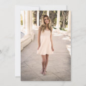 Sweet 16 Uitnodiging Aangepaste foto sjabloon ontw (Achterkant)