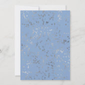 Sweet 16 Uitnodiging | Dusty Blue Dress Butterfly (Achterkant)