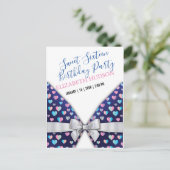 Sweet 16 Uitnodiging met kleurrijke augurken en Bo (Staand voorkant)