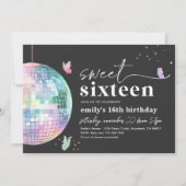 Sweet 16 uitnodiging op zaterdag (Voorkant)