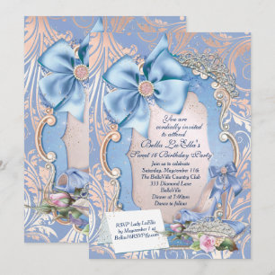 Sweet 16 Uitnodigingen van de Quinceanera Party