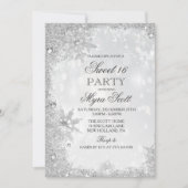 Sweet 16 Vacances d'hiver Invitation Anniversaire (Devant)