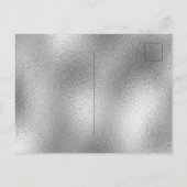 Sweet 16 verjaardag zilveren glitter roze uitnodig briefkaart (Achterkant)