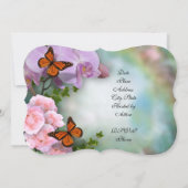 Sweet 16 Vlinders en Orchideeën Kaart (Achterkant)