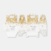 Sweet 16 wit goud jurk dank je bedankdoosjes (Uitgevouwen)