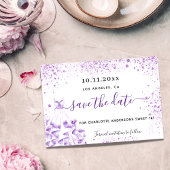 Sweet 16 witte violetjurken save the date
